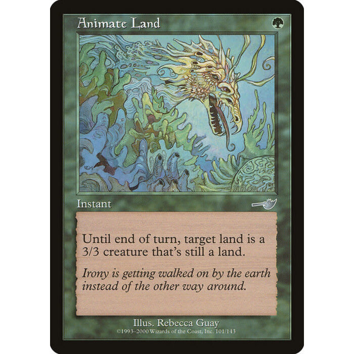 Magic: The Gathering Animate Land (101) Lightly Played