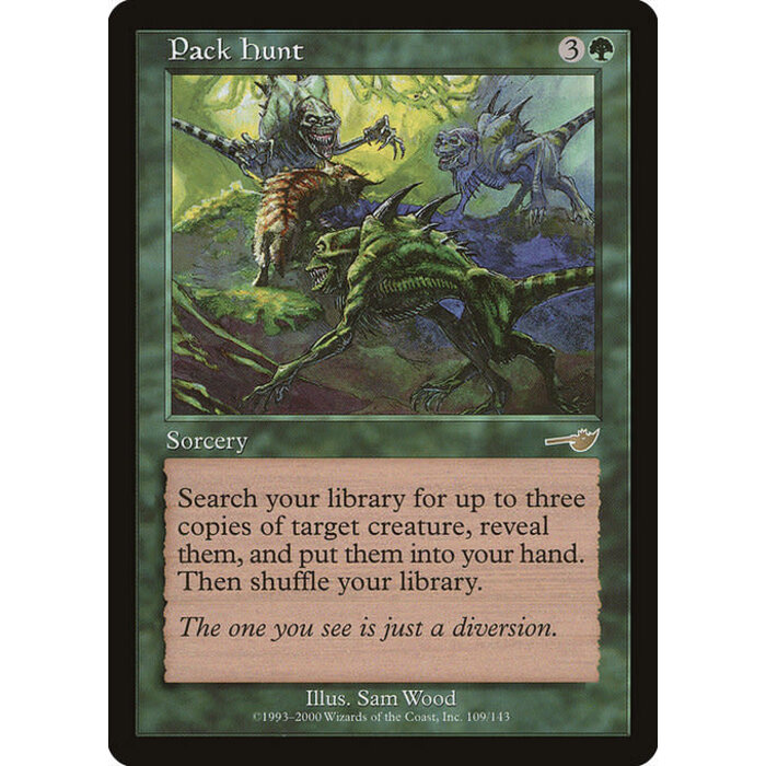 Magic: The Gathering Pack Hunt (109) Lightly Played