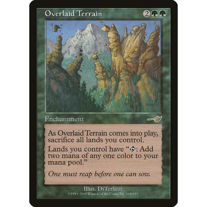 Magic: The Gathering Overlaid Terrain (108) Lightly Played