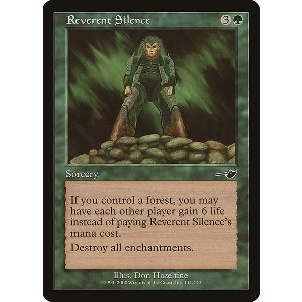Magic: The Gathering Reverent Silence (111) Lightly Played