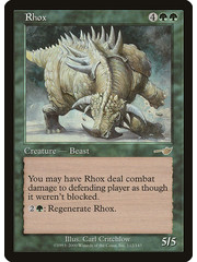 Magic: The Gathering Rhox (112) Damaged Foil