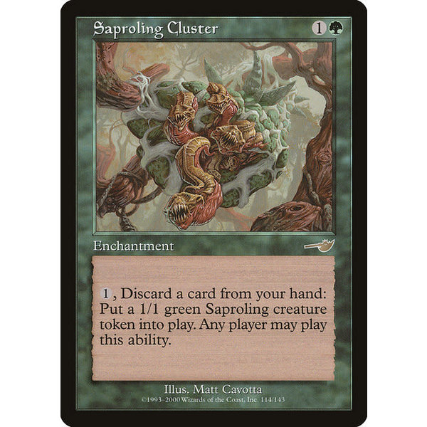 Magic: The Gathering Saproling Cluster (114) Lightly Played