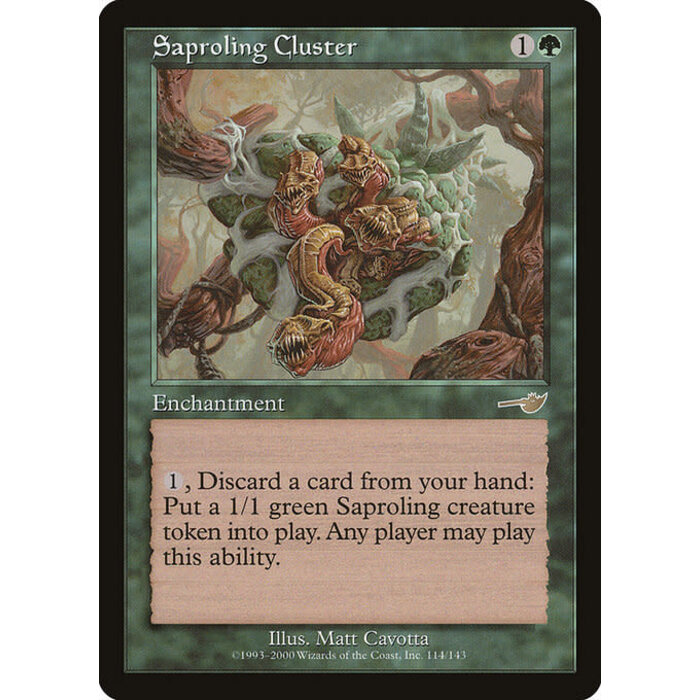 Magic: The Gathering Saproling Cluster (114) Lightly Played