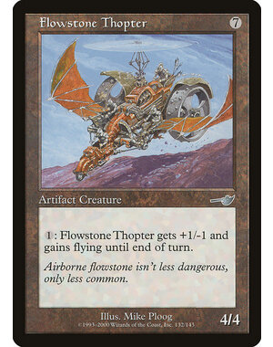 Magic: The Gathering Flowstone Thopter (132) Lightly Played