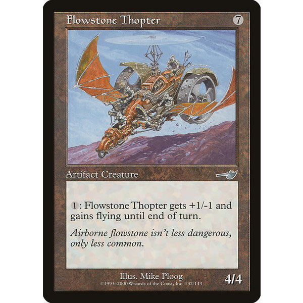 Magic: The Gathering Flowstone Thopter (132) Lightly Played