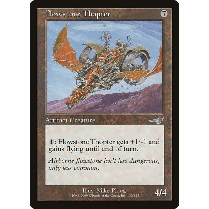 Magic: The Gathering Flowstone Thopter (132) Lightly Played