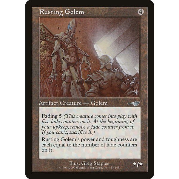 Magic: The Gathering Rusting Golem (138) Moderately Played Foil
