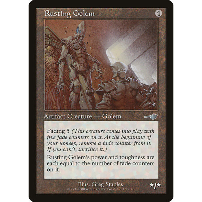 Magic: The Gathering Rusting Golem (138) Moderately Played Foil