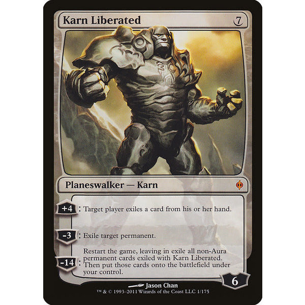 Magic: The Gathering Karn Liberated (001) Heavily Played