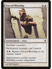 Magic: The Gathering Forced Worship (011) Moderately Played