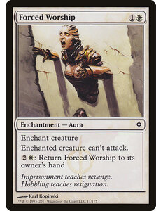 Magic: The Gathering Forced Worship (011) Moderately Played