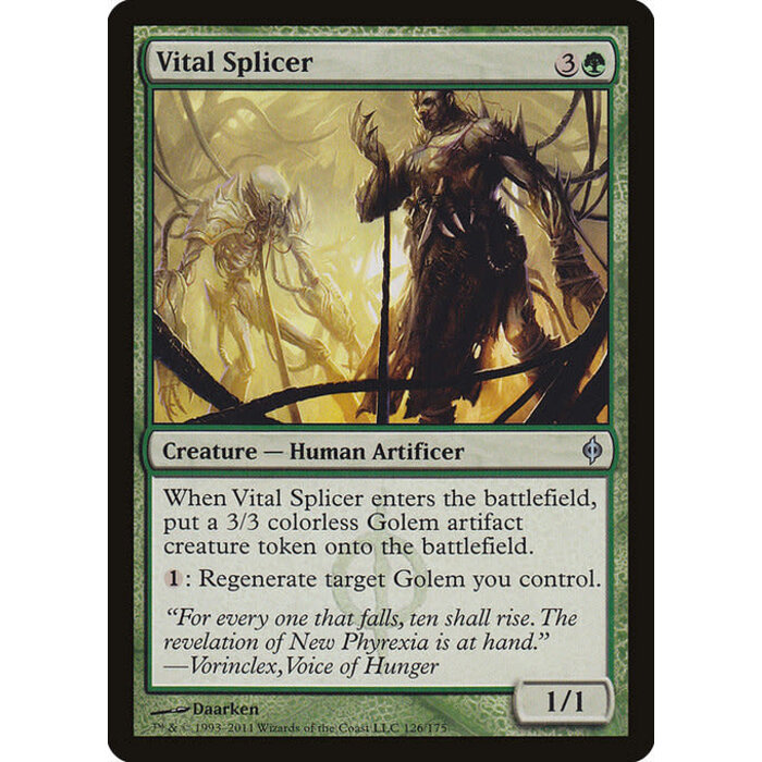 Magic: The Gathering Vital Splicer (126) Moderately Played