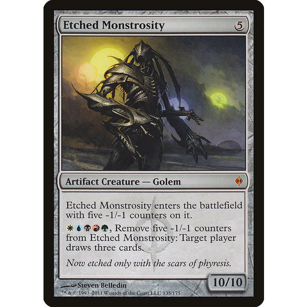 Magic: The Gathering Etched Monstrosity (135) Moderately Played