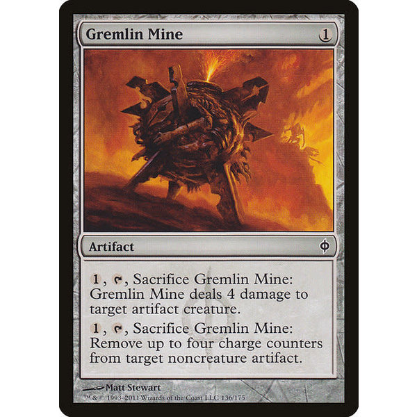 Magic: The Gathering Gremlin Mine (136) Moderately Played