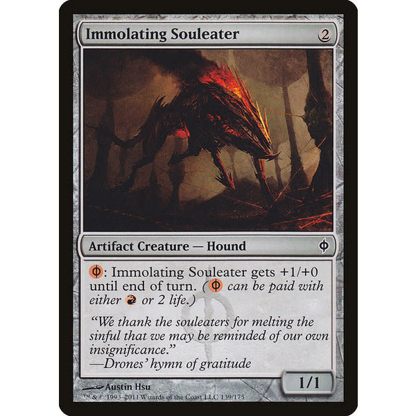 Magic: The Gathering Immolating Souleater (139) Moderately Played