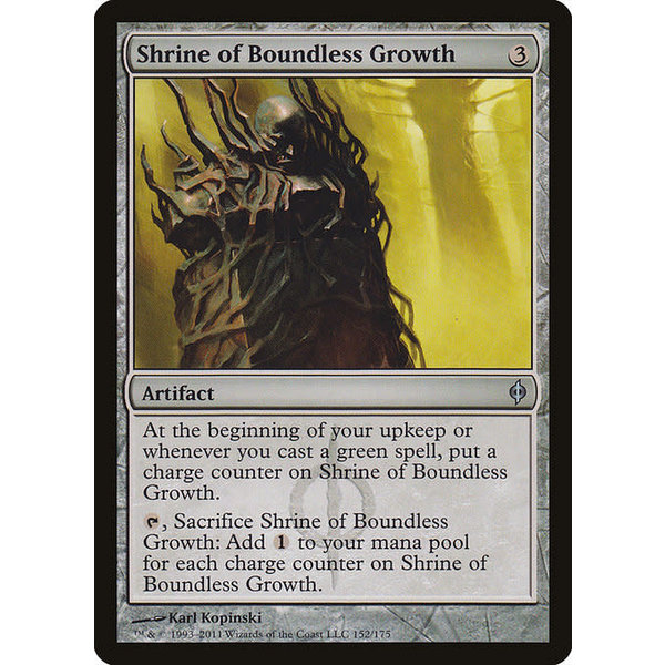 Magic: The Gathering Shrine of Boundless Growth (152) Moderately Played