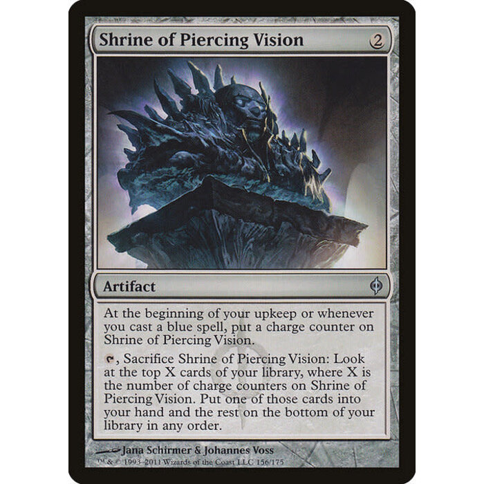 Magic: The Gathering Shrine of Piercing Vision (156) Moderately Played