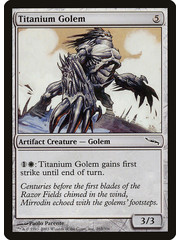 Magic: The Gathering Titanium Golem (263) Lightly Played