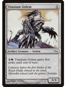 Magic: The Gathering Titanium Golem (263) Lightly Played