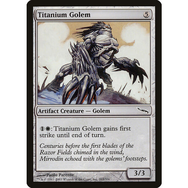Magic: The Gathering Titanium Golem (263) Lightly Played