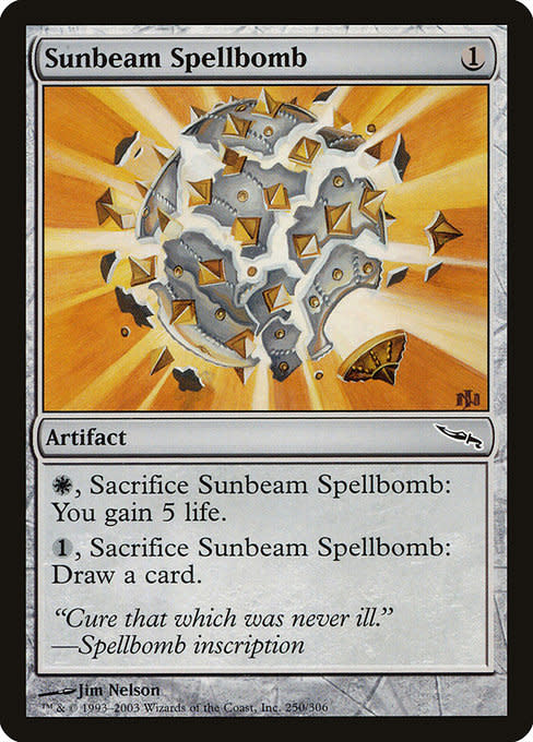 MTG time bomb 英語2 値下げ Magic: The Gathering Sunbeam Spellbomb (250) Lightly Played