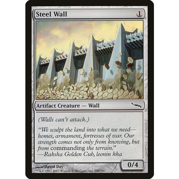 Magic: The Gathering Steel Wall (248) Lightly Played