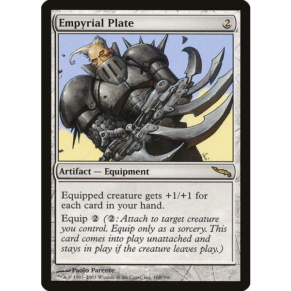 Magic: The Gathering Empyrial Plate (168) Heavily Played