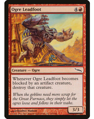 Magic: The Gathering Ogre Leadfoot (102) Lightly Played
