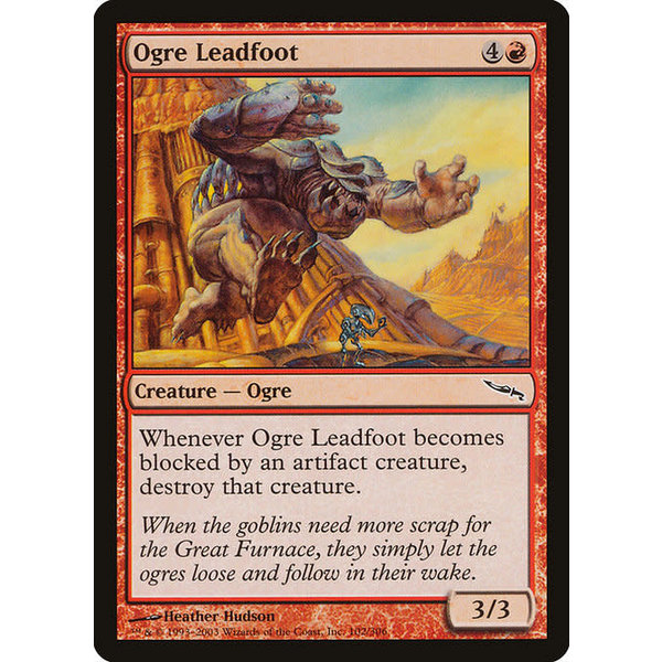 Magic: The Gathering Ogre Leadfoot (102) Lightly Played