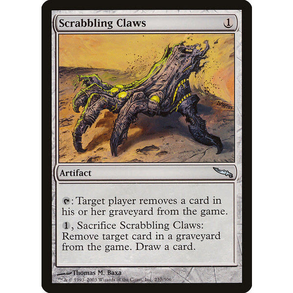 Magic: The Gathering Scrabbling Claws (237) Lightly Played
