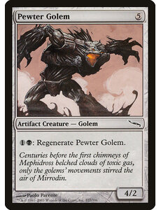 Magic: The Gathering Pewter Golem (227) Heavily Played