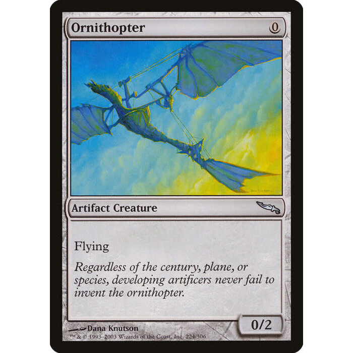 Magic: The Gathering Ornithopter (224) Heavily Played Foil
