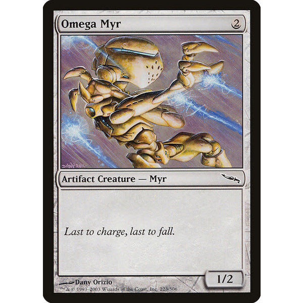 Magic: The Gathering Omega Myr (223) Moderately Played