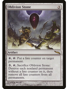 Magic: The Gathering Oblivion Stone (222) Moderately Played