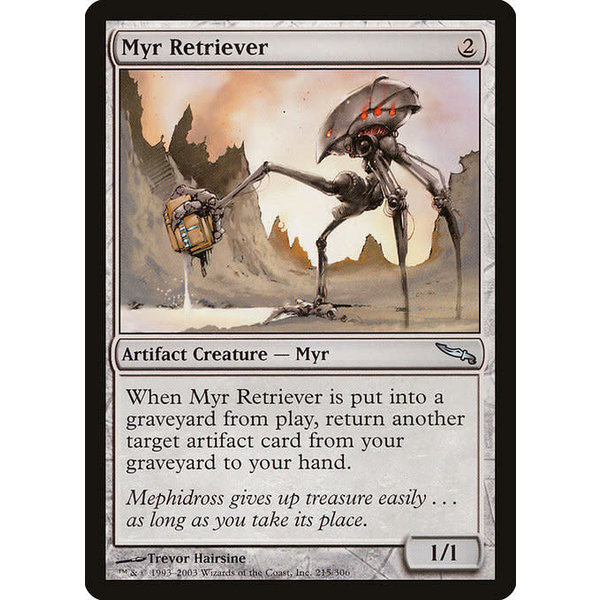 Magic: The Gathering Myr Retriever (215) Moderately Played