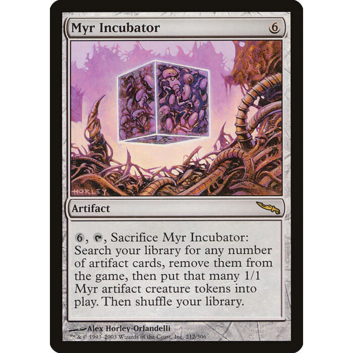 Magic: The Gathering Myr Incubator (212) Moderately Played