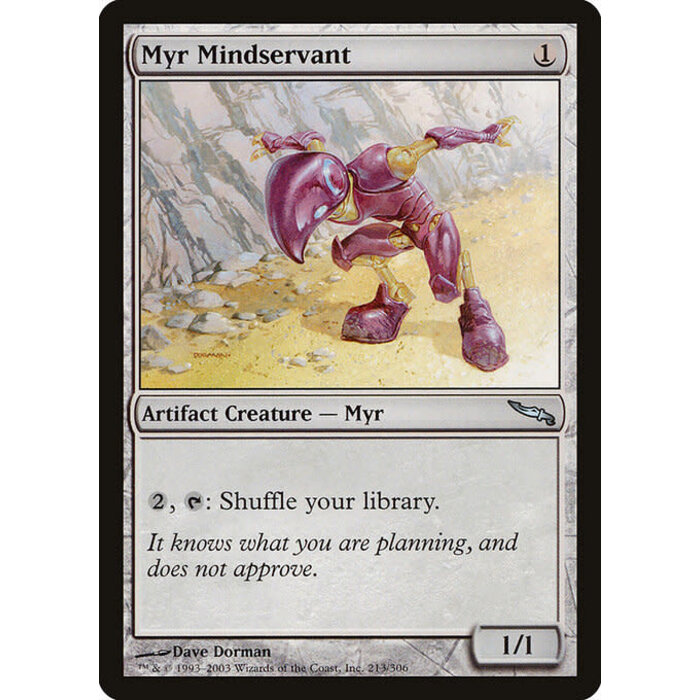 Magic: The Gathering Myr Mindservant (213) Lightly Played