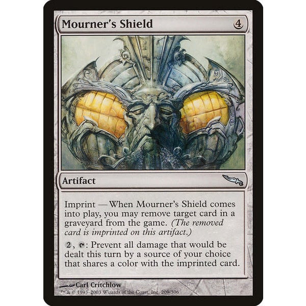 Magic: The Gathering Mourner's Shield (209) Moderately Played