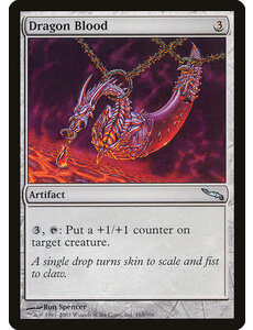 Magic: The Gathering Dragon Blood (163) Heavily Played
