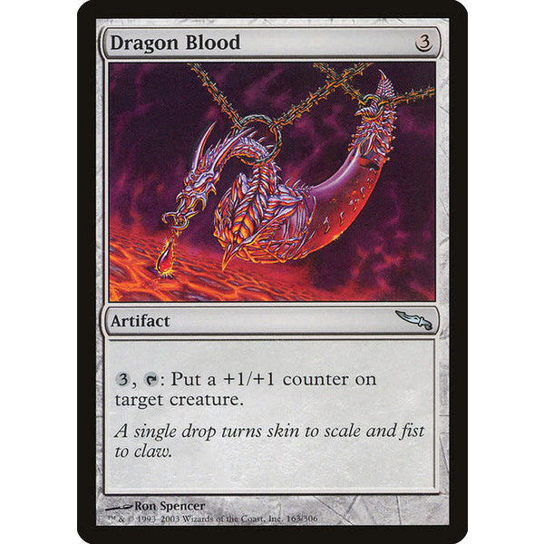 Magic: The Gathering Dragon Blood (163) Heavily Played