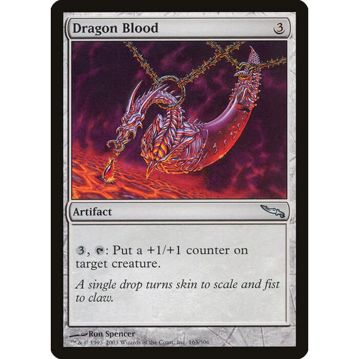 Magic: The Gathering Dragon Blood (163) Heavily Played