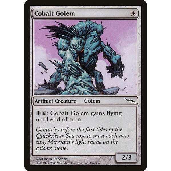 Magic: The Gathering Cobalt Golem (157) Lightly Played