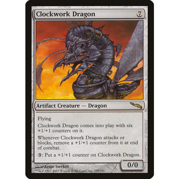 Magic: The Gathering Clockwork Dragon (155) Heavily Played