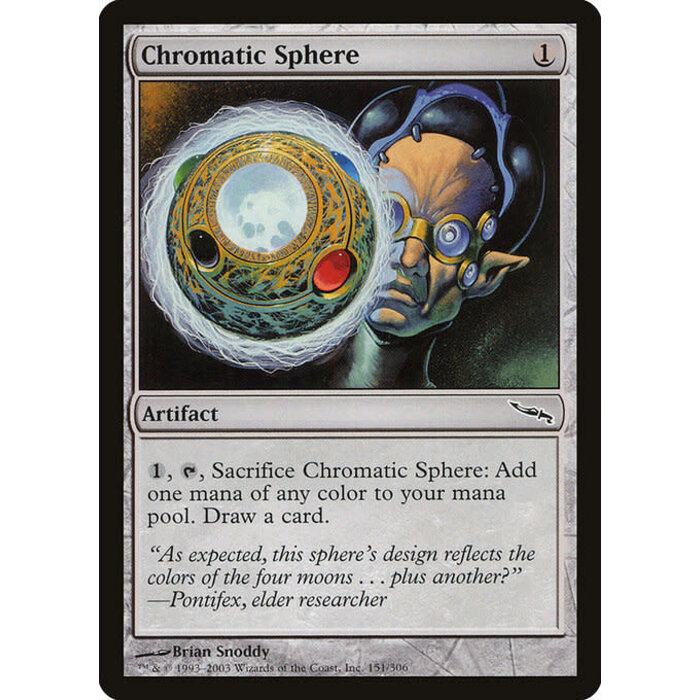 Magic: The Gathering Chromatic Sphere (151) Moderately Played