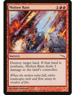 Magic: The Gathering Molten Rain (101) Moderately Played