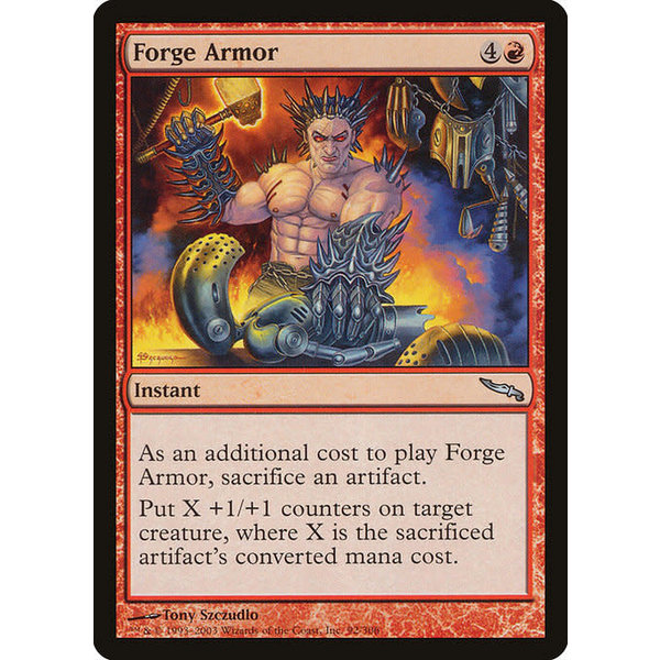 Magic: The Gathering Forge Armor (092) Heavily Played