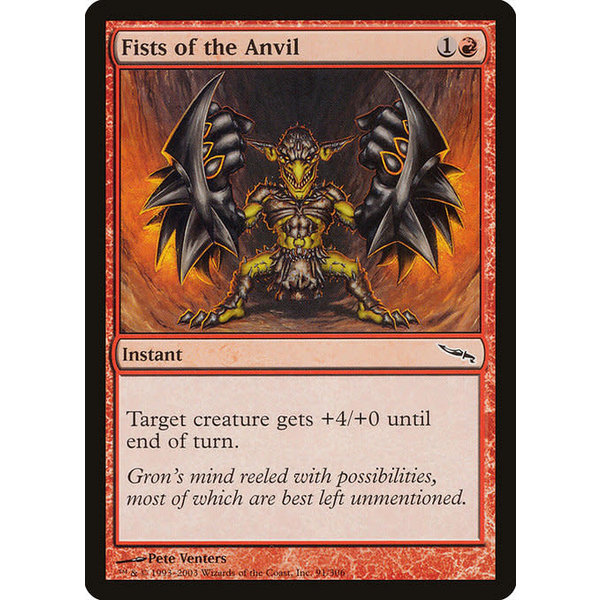 Magic: The Gathering Fists of the Anvil (091) Lightly Played