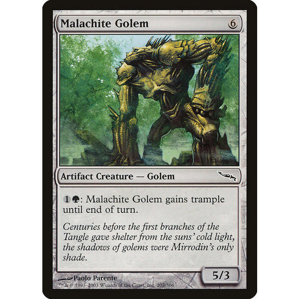 Magic: The Gathering Malachite Golem (202) Lightly Played