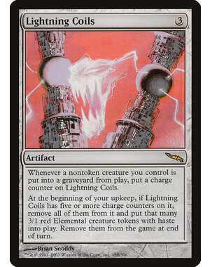 Magic: The Gathering Lightning Coils (198) Moderately Played