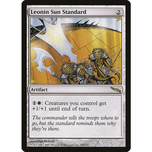 Magic: The Gathering Leonin Sun Standard (194) Moderately Played